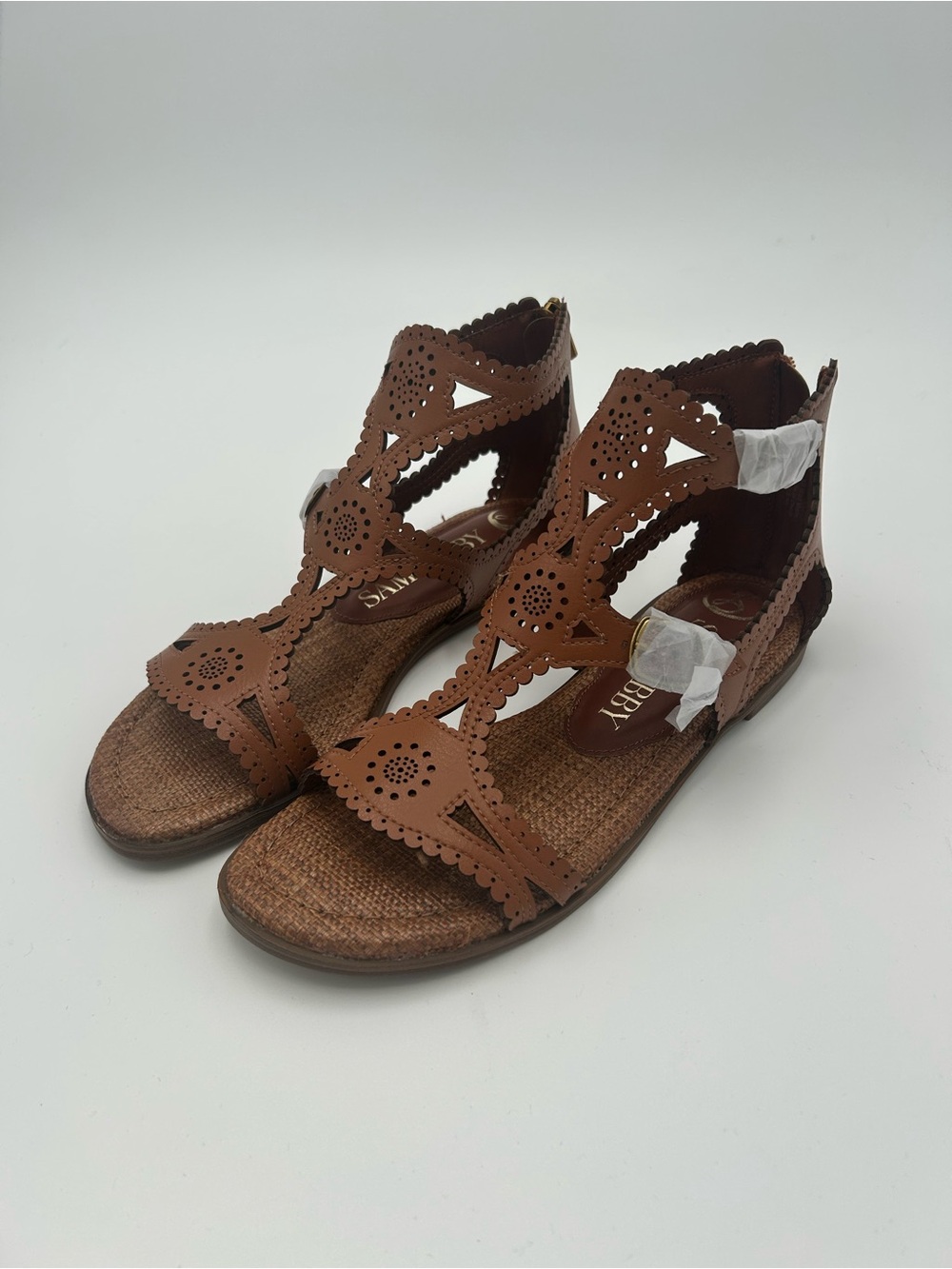 Sam and Libby Brown Taleah Gladiator Flat Sandals
